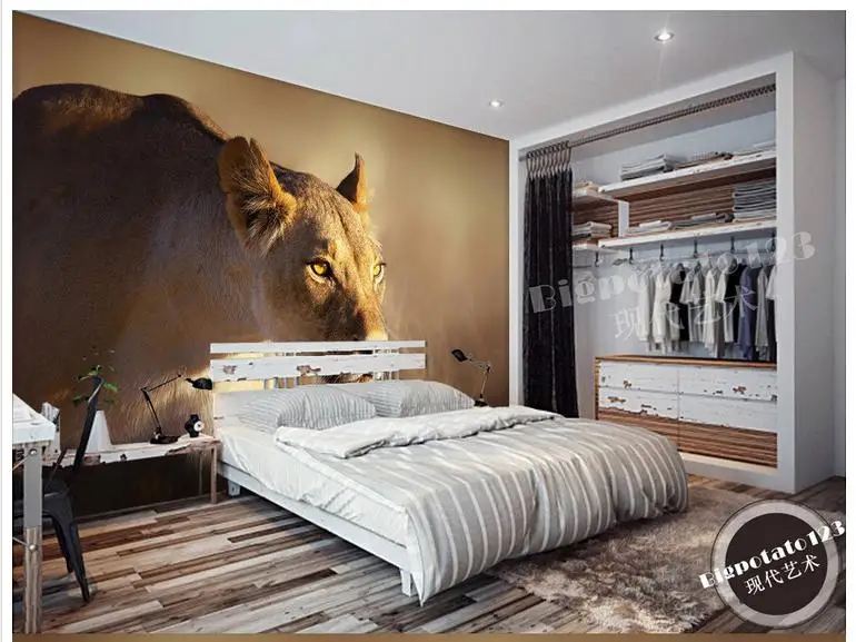 Custom Wall Mural popular lion wall murals-buy cheap lion wall murals lots from Custom Wall Mural popular lion wall murals-buy cheap lion wall murals lots from