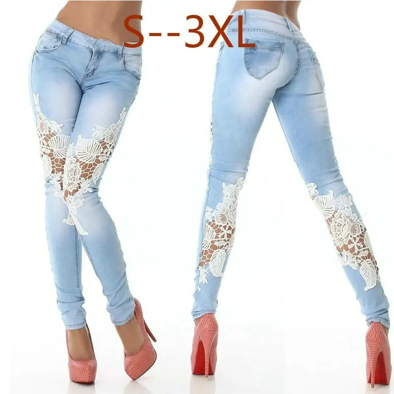 Zogaa Casual 2019 Hot Sale Lace Floral Side Spliced
