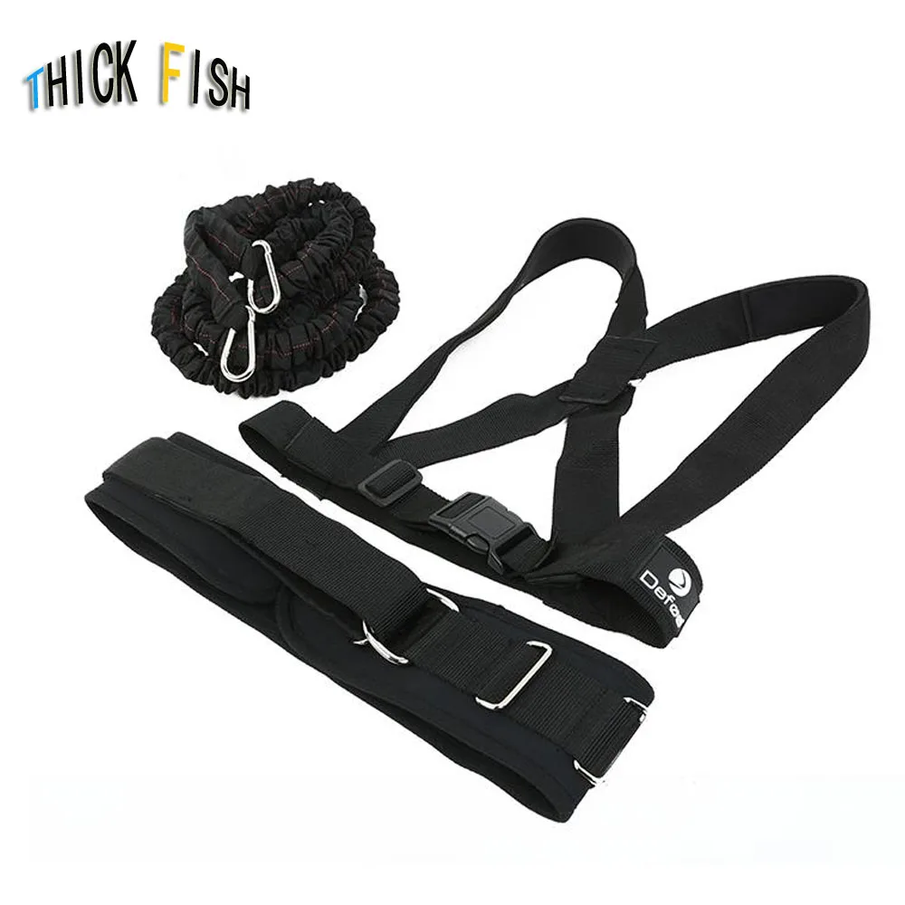 

Double resistance training tension rope elastic track and field running explosive force bouncing physical fitness