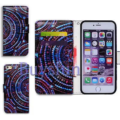 Bcov Бренд Мандала Цветок Круговой Фолио Кожаный Чехол Для iPhone 5 5S Se 100023971 |