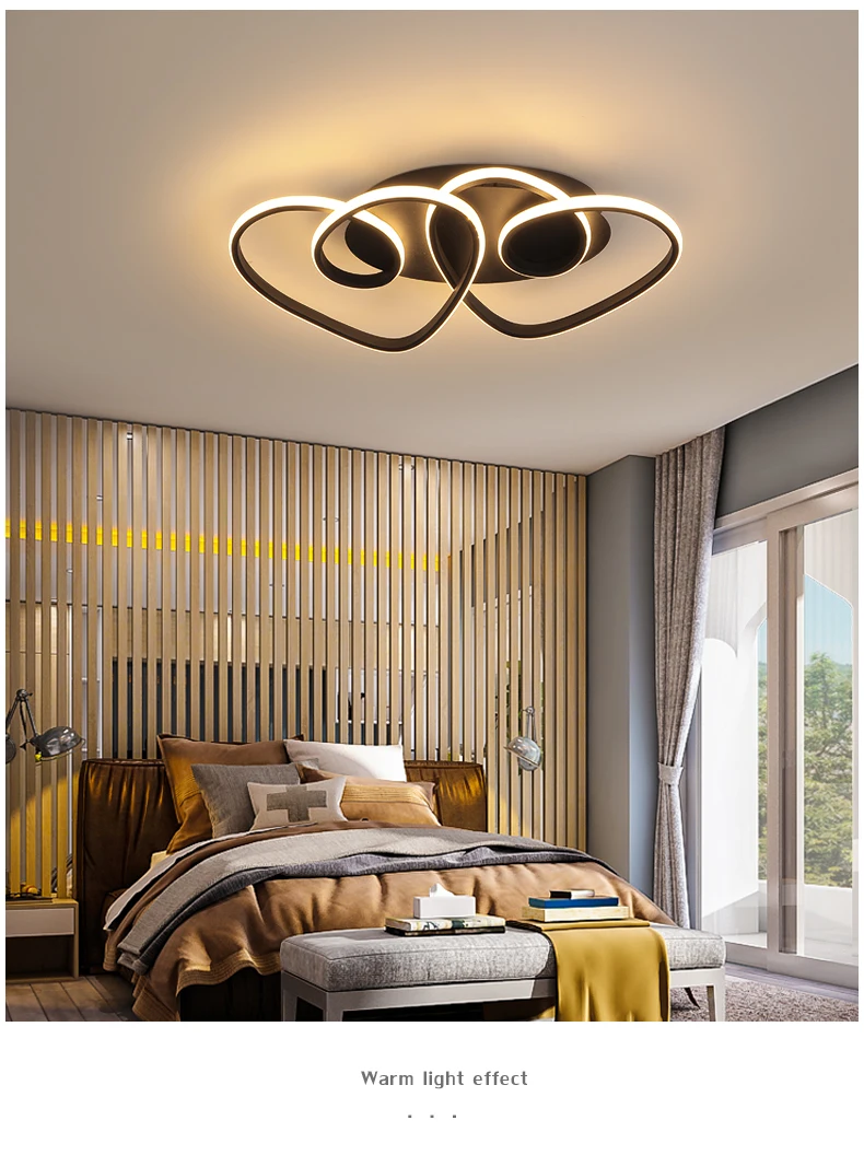 Modern Led Luzes de teto quarto doce