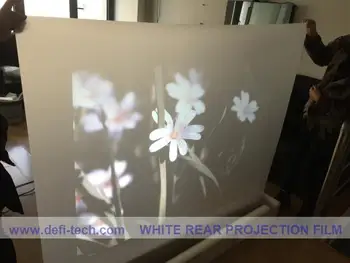 

DfLabs 8 square meter ( 1.524m* 5.33 m ) white /milk white color rear projection film/foil for shop WINDOW / LOW-COST