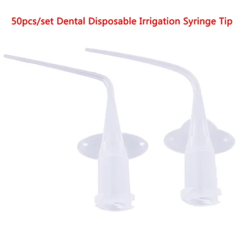 

50pcs Dental Care Disposable Elbow Syringe Dental Irrigation Syringe Tip Teeth Whitening Cleaner Oral Hygiene dental material