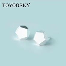 Новинка, 925 пробы, серебряные серьги-гвоздики для мужчин и женщин, ювелирные изделия, вечерние, модные, женские, молотки, инструменты, милые, маленькие, подарки, кубические