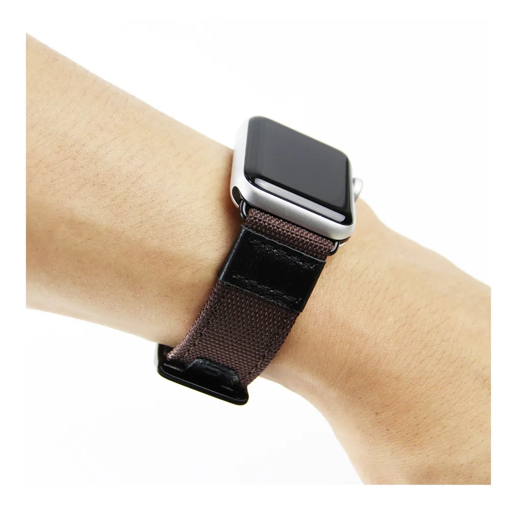Durable-Nylon-Leather-strap-band-for-iwatch-apple-watch-3-2-1-42mm-38mm-bracelet-wrist4