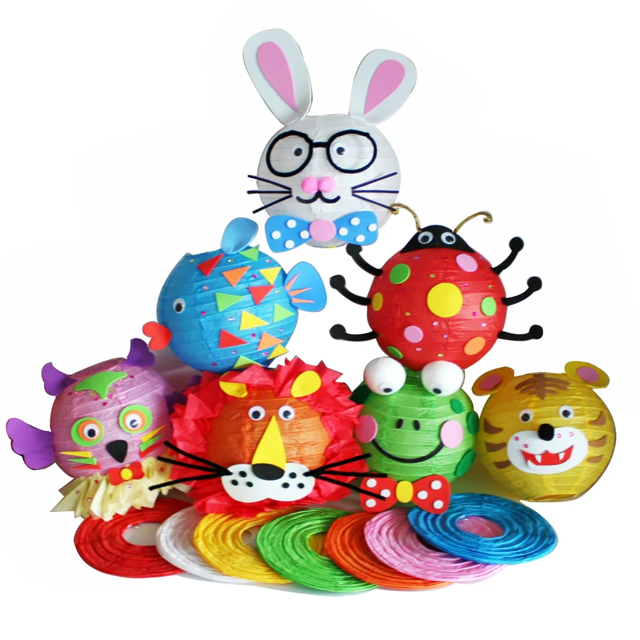 5ピース子供diy動物ランタンおもちゃ 子供子祭り手作り漫画マルチカラー提灯用ハロウィン装飾 Lantern Radio Toy Tinkerbelllantern Speaker Aliexpress