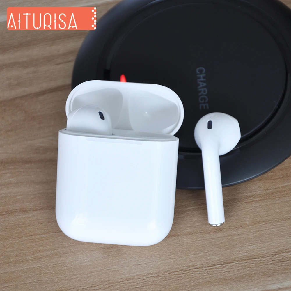 

i60 Touch Control Wireless Earphone Bluetooth Headphones Mini in-Ear Stereo Earbud With Wireless Charging Pad For iPhone Samsung