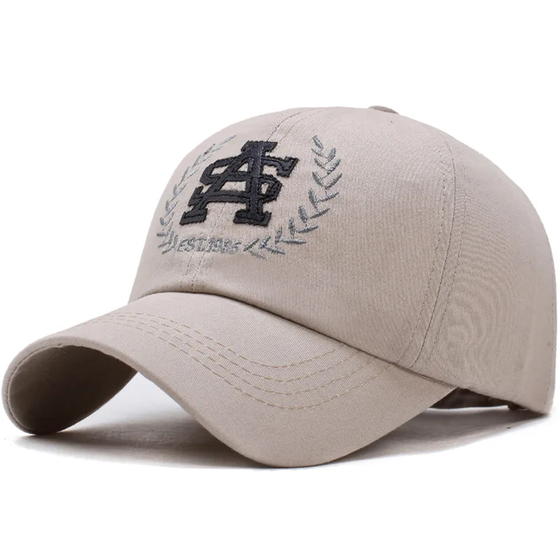 UNIKEVOW Новое поступление открытый шапки для мужчин и женщин хлопок бейсболки повседневное шляпа с PU вышивка