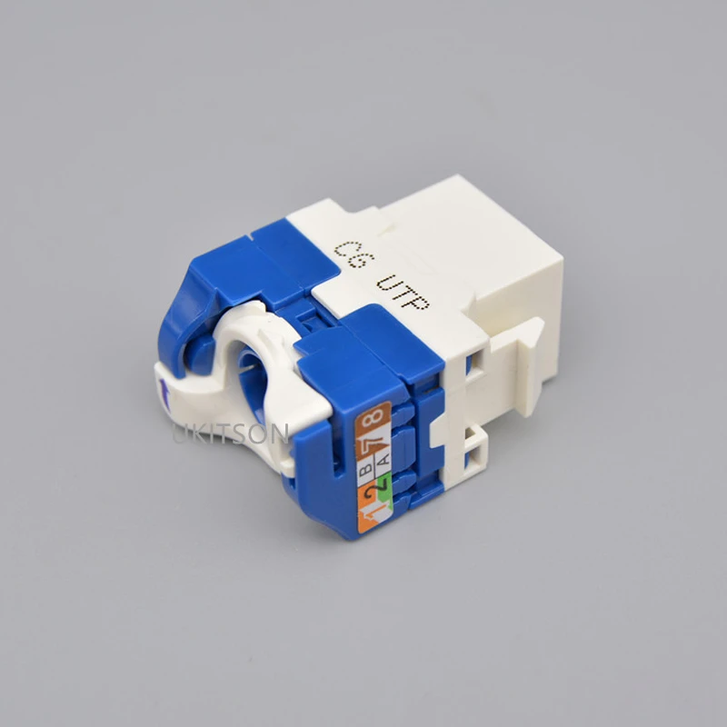 Поворотное подключение проводов CAT6 RJ45 LAN Keystone модуль Ethernet Jack Gigabit UTP