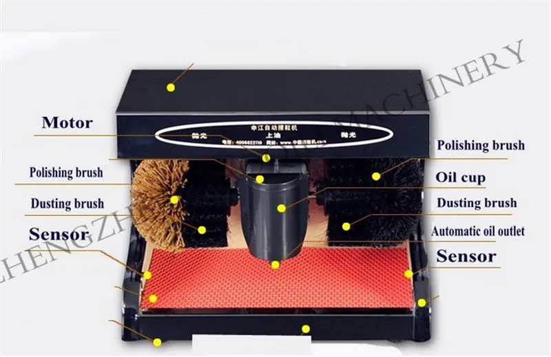 Автоматическое оборудование для полировки обуви | бытовая машина для полировки обуви | кожаная машинка для чистки обуви