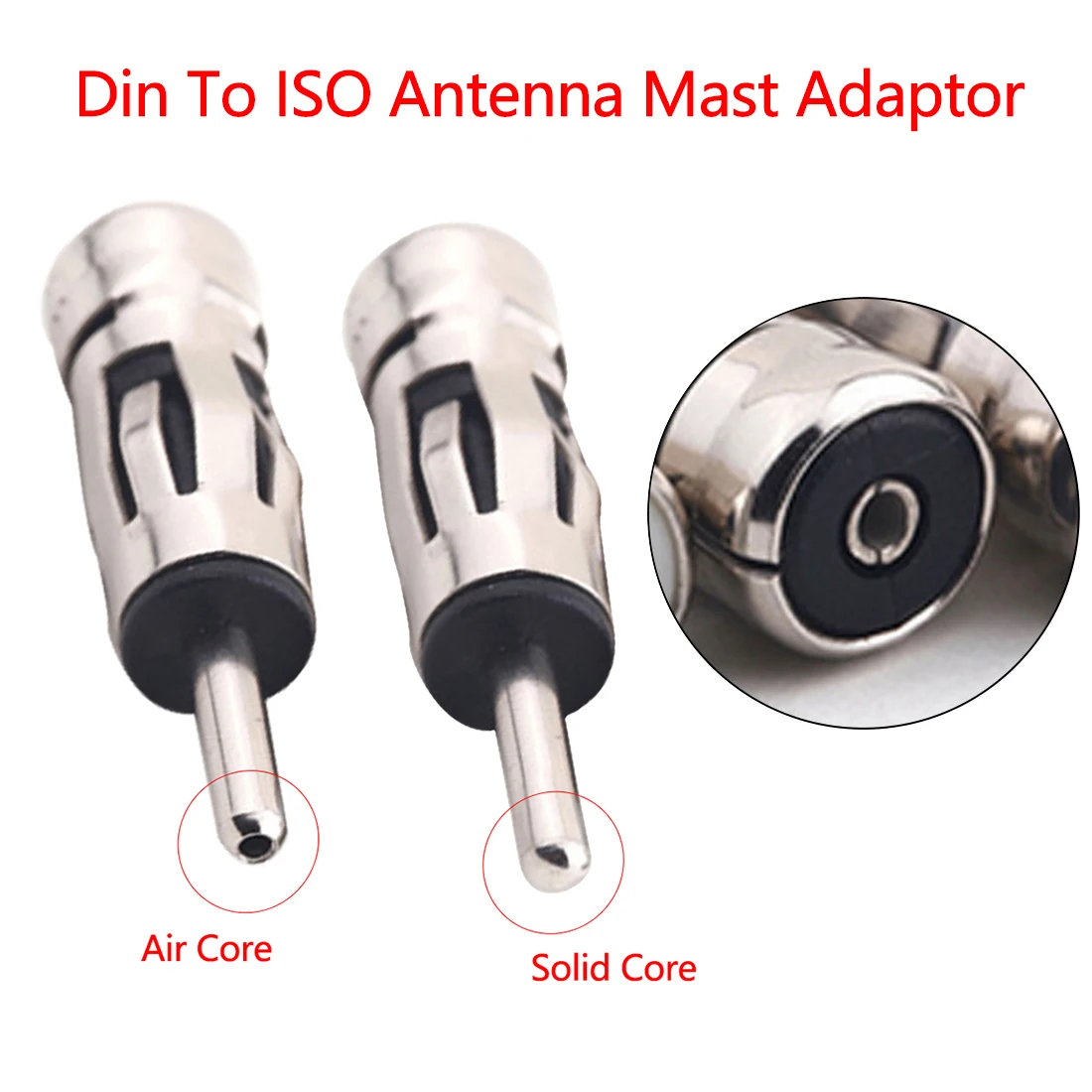 

Dewtreetali Aerial Antenna Mast Adaptor Connector Plug Car Accessories Car Vehicles Radio Stereo ISO To Din