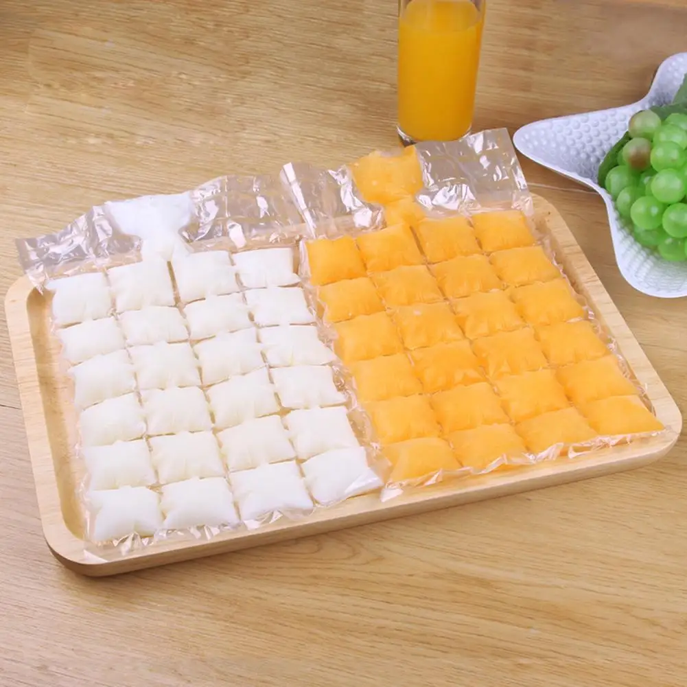 

10Pcs PE Disposable Self Sealing Ice Cube Making Bag Mold Pouch Kitchen Bar Tool Ice Cream Tool