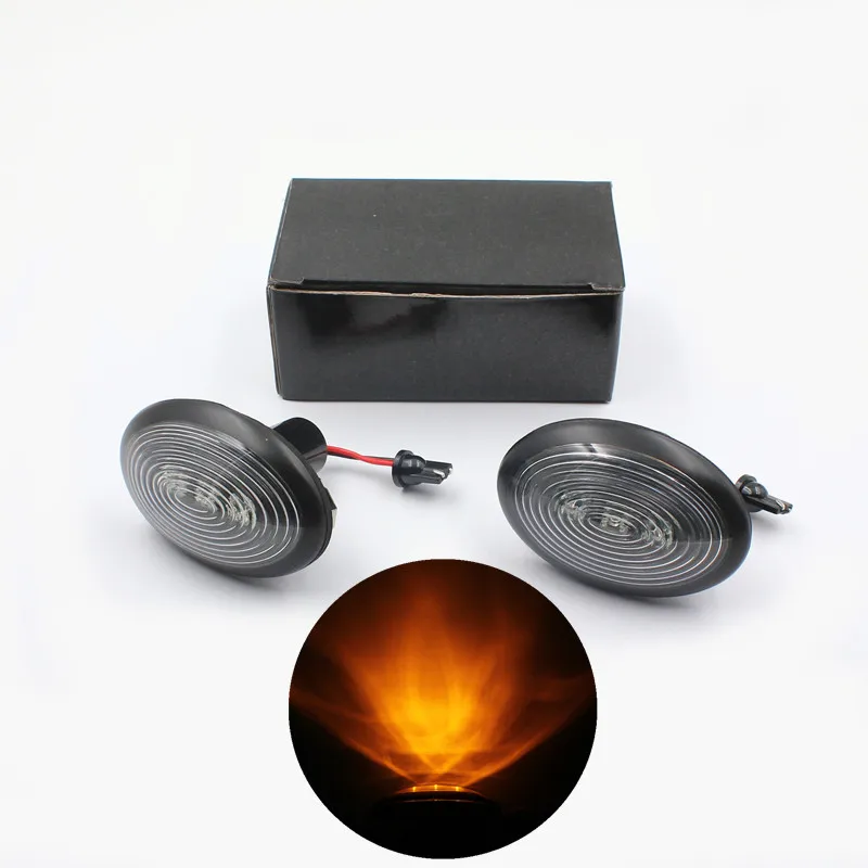 

2pcs/lot LED Side Marker lights for BMW Mini COOPER R56 LED SideTurn Signal Lamp car turning light for Mini R56 smoked Amber