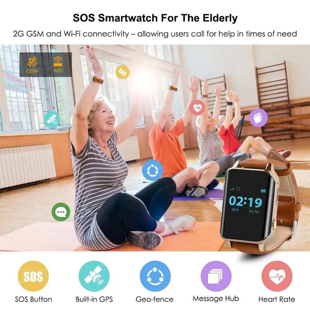Смарт-часы gps слежение A16 gps трекер для пожилых людей гео-забор поддержка s Измерение частоты сердечных сокращений Поддержка Двусторонняя связь SOS сигнализация