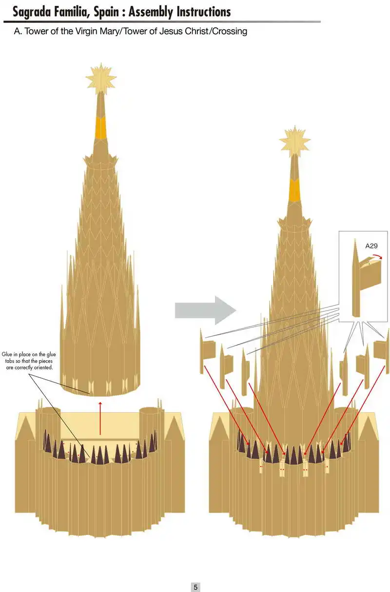 DIY Sagrada Familia, Испания ремесло бумага модель архитектура 3D DIY образование игрушечные лошадки ручной работы игра-головоломка для взрослых