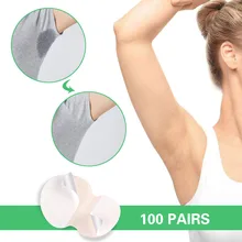 100 пар 200 шт Одежда для подмышек уход за подмышками пот запах Пот прокладки щит поглощающий Дезодорант антиперспирант