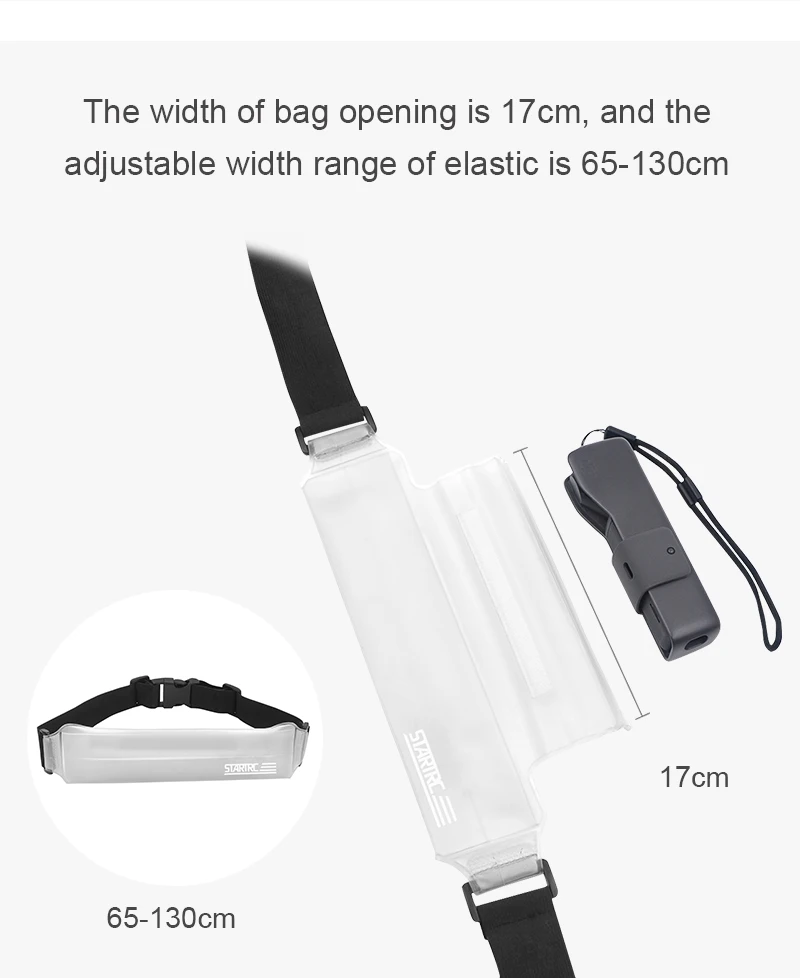 Водонепроницаемый чехол для подводного плавания поясная сумка для DJI OSMO Action/OSMO Pocket/Insta 360 X Спортивная камера для плавания
