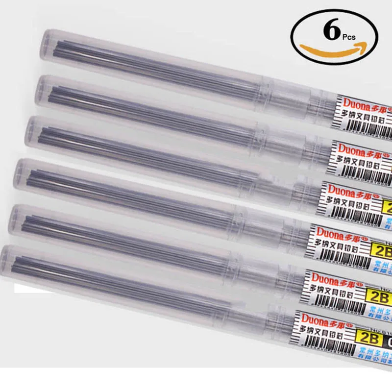 

6PCS 2H Mechanical pencils refill , lead core 0.5mm 0.7mm 2H