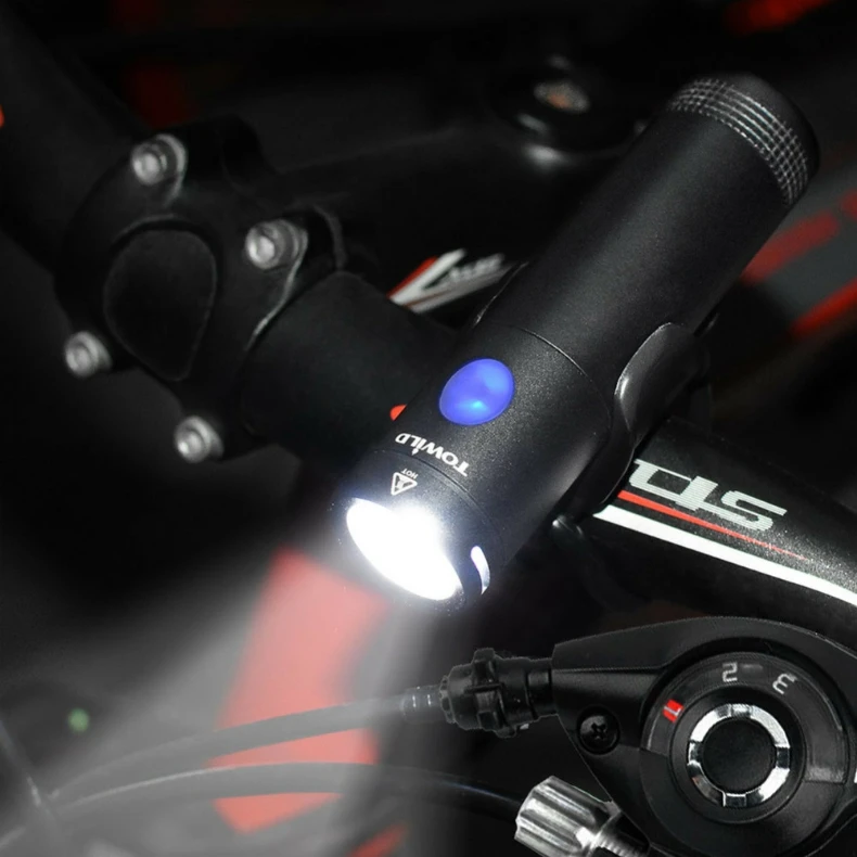 Best TOWILD Bicycle Front Light Power Bank Waterproof USB Rechargeable Bike Light Side Warning Flashlight 750 Lumen 2600mAh 6 Modes 1 Best TOWILD Bicycle Front Light Power Bank Waterproof USB Rechargeable Bike Light Side Warning Flashlight 750 Lumen 2600mAh 6 Modes 1