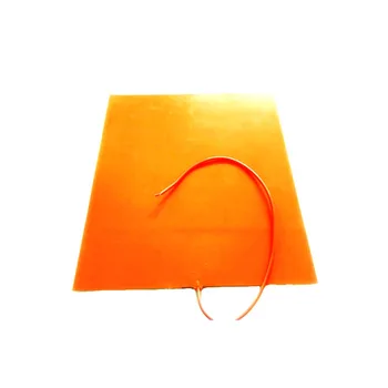 

110V 1500W 700*700mm Silicone Heater for machine adhesive 1 side 100k thermistor center 1000mm lead wire from middle of 1 side