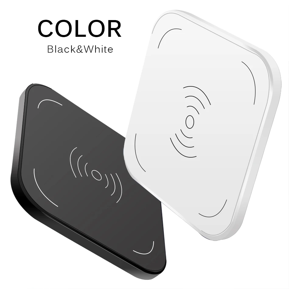 CinkeyPro Wireless Charger Charging Pad for iPhone 8 10 X Samsung S7 S8 5V:1A Adapter Charge Mobile Phone QI Device Universal 2