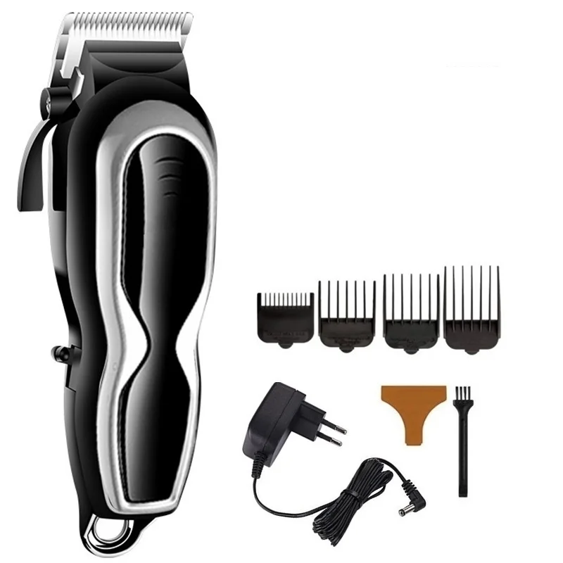 4pcs combs Профессиональная Парикмахерская Машинка для стрижки волос для мужчин, триммер для волос, электрическая машинка для стрижки волос, машинка для стрижки волос, беспроводная Парикмахерская для дома - Цвет: 4pcs combs