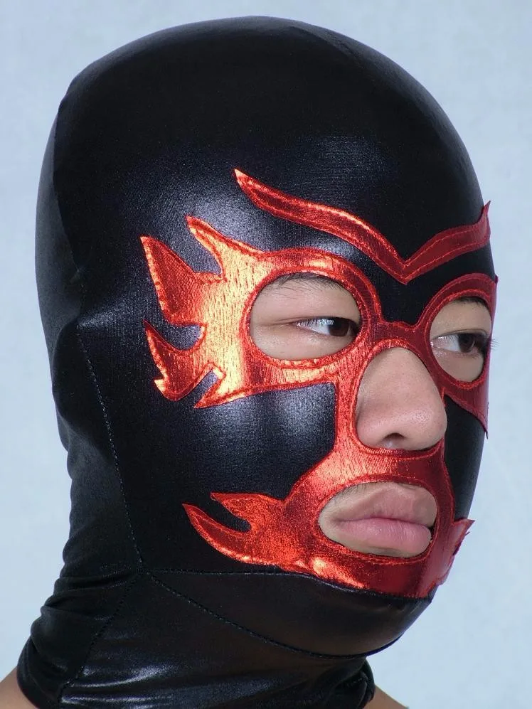 Спандекс лайкра Косплей костюмы аксессуары черный домино супергерой гримаса страшная Маскарадная маска