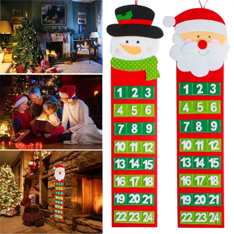 Christmas Old Hairy Man Calendar Advent Countdown Calendar Wall Calendar #2o22 (4)