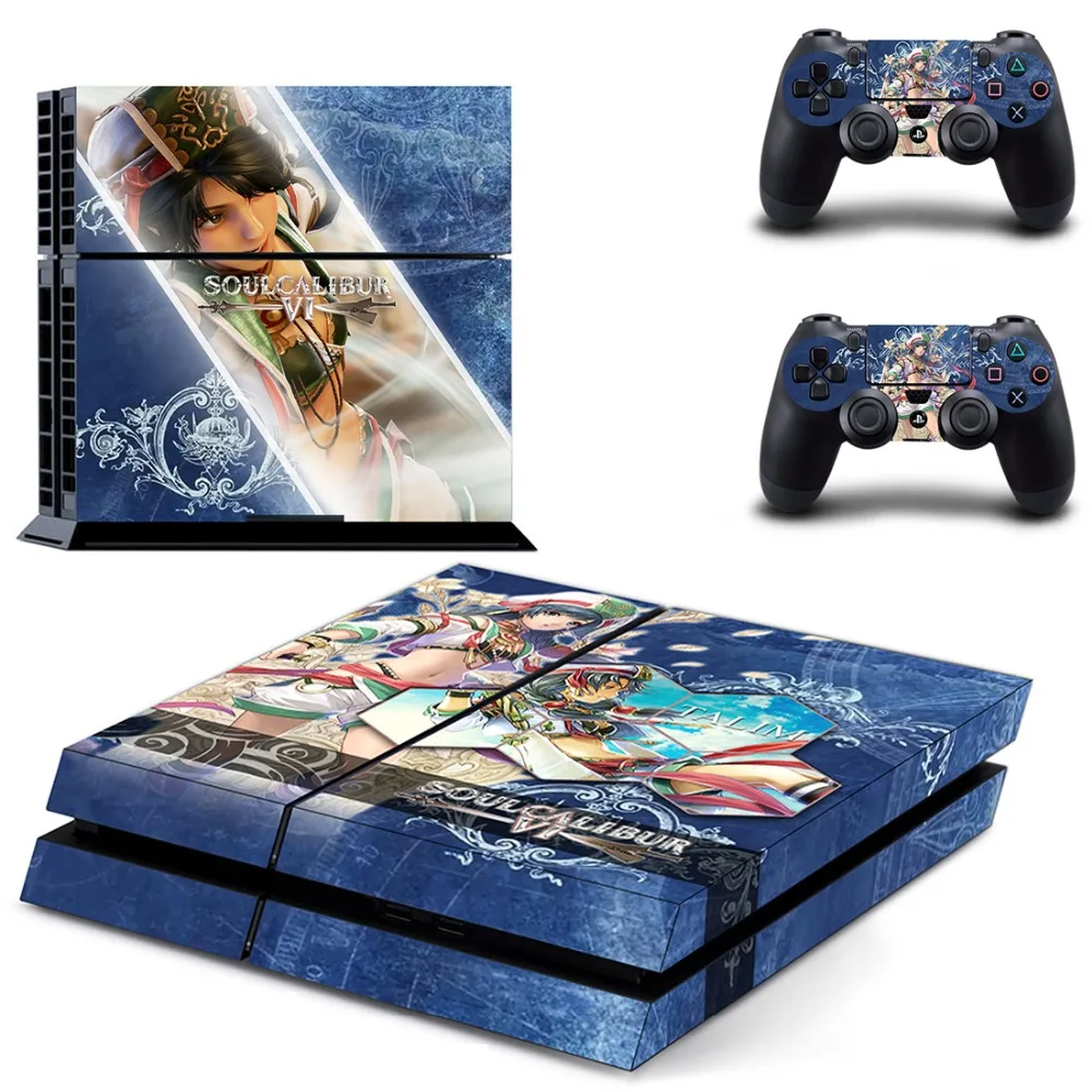 Наклейка для консоли Sony PlayStation 4 и 2 контроллеров PS4|Наклейки| |