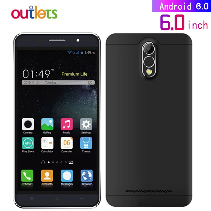 Самый дешевый 3g смартфон стандарта WCDMA 6 0 дюймов Большой Экран 4 ядра Android gps Dual SIM