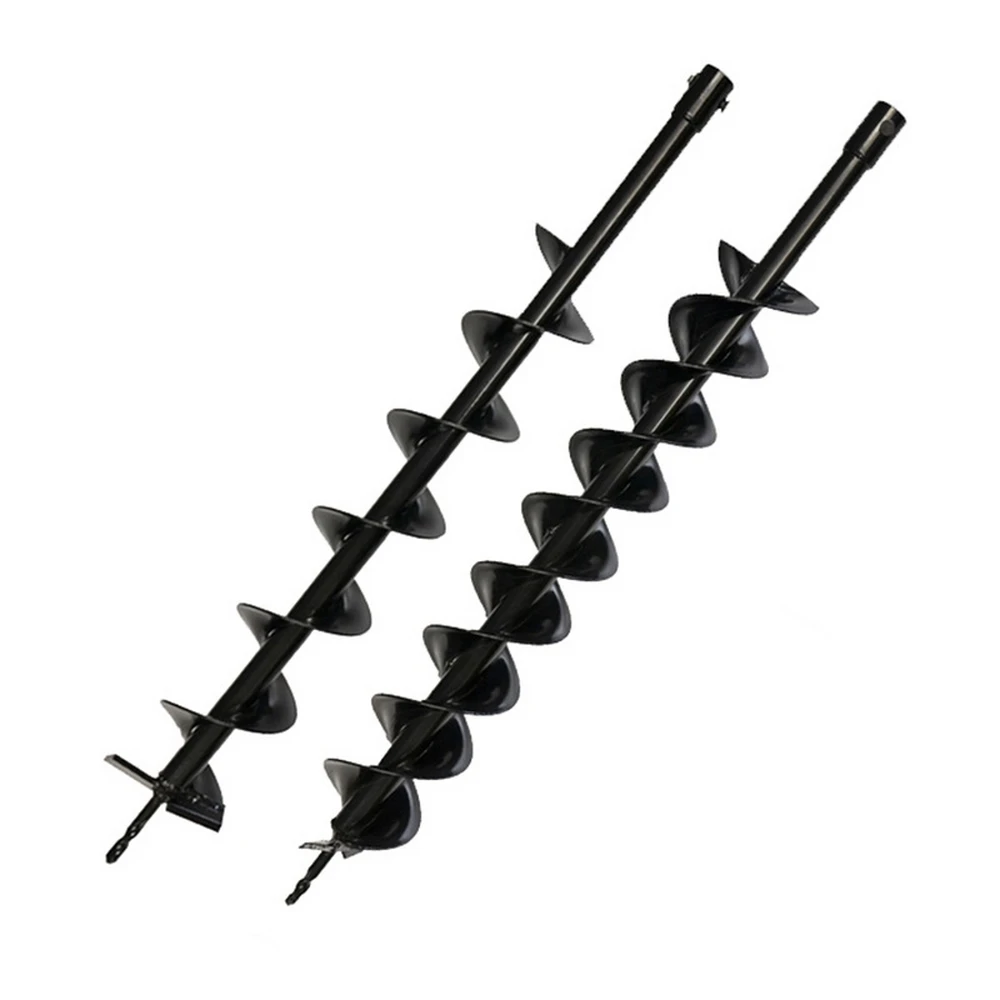 Ferramentas do Escavador do Furo Broca da Terra Bocados do Eixo Máquina de Plantio Longo Único Duplo Helicoidal Broca Agrícola 40mm – 60mm * 800mm