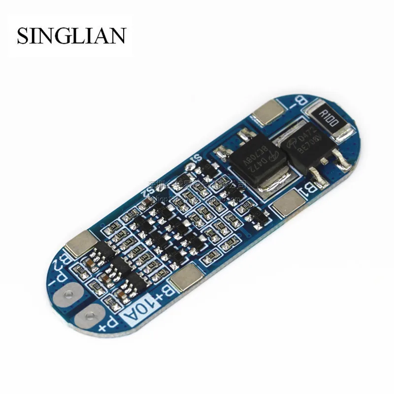 5pcs/lot3Series 11.1V 12V 12.6V Lithium Battery Protection Board with Overcharge and Short Circuit 10A Current Limiting Function