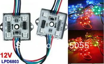 

20pcs/string Addressable 4pcs 5050 SMD RGB led light led pixel module waterproof LPD6803 IC DC12V