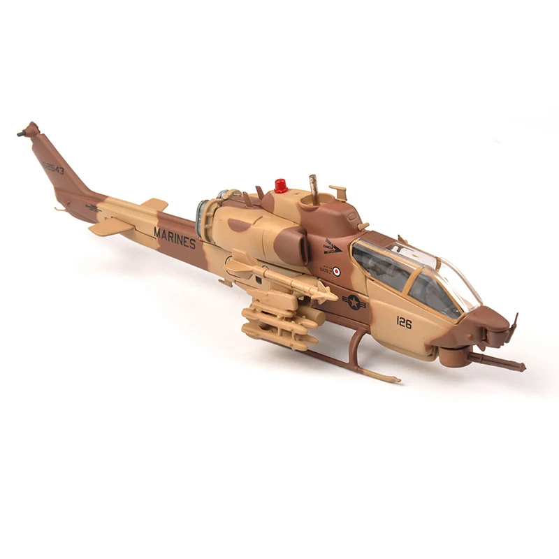 Online 1 72 MARINES AH 1W Super Cobra Bewaffneten Hubschrauber Flugzeug modell IXO Collect Hubschrauber Spielzeug Modell