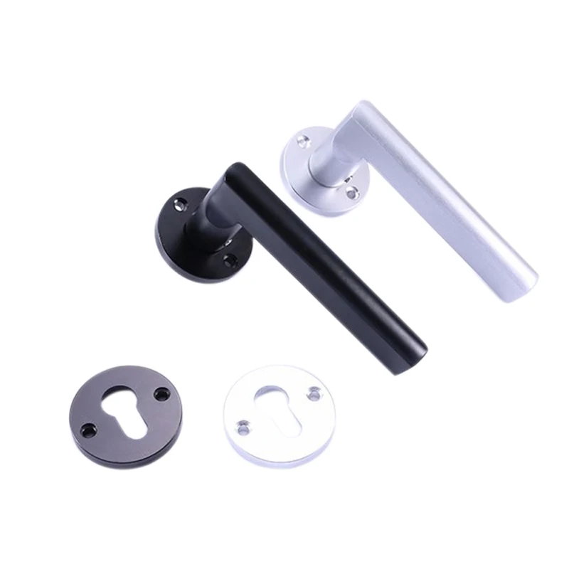 

New Door Lock Set Aluminium Alloy Home Security Simple Handle Keyed Entry Entrance Locks WWO66