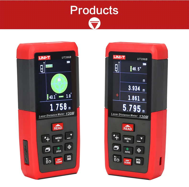 UNI-T Digital Laser Rangefinders Distance Meter Camera USB 80m 120m Tape Distance Measurer Trena Laser Ruler Tool Range Finder