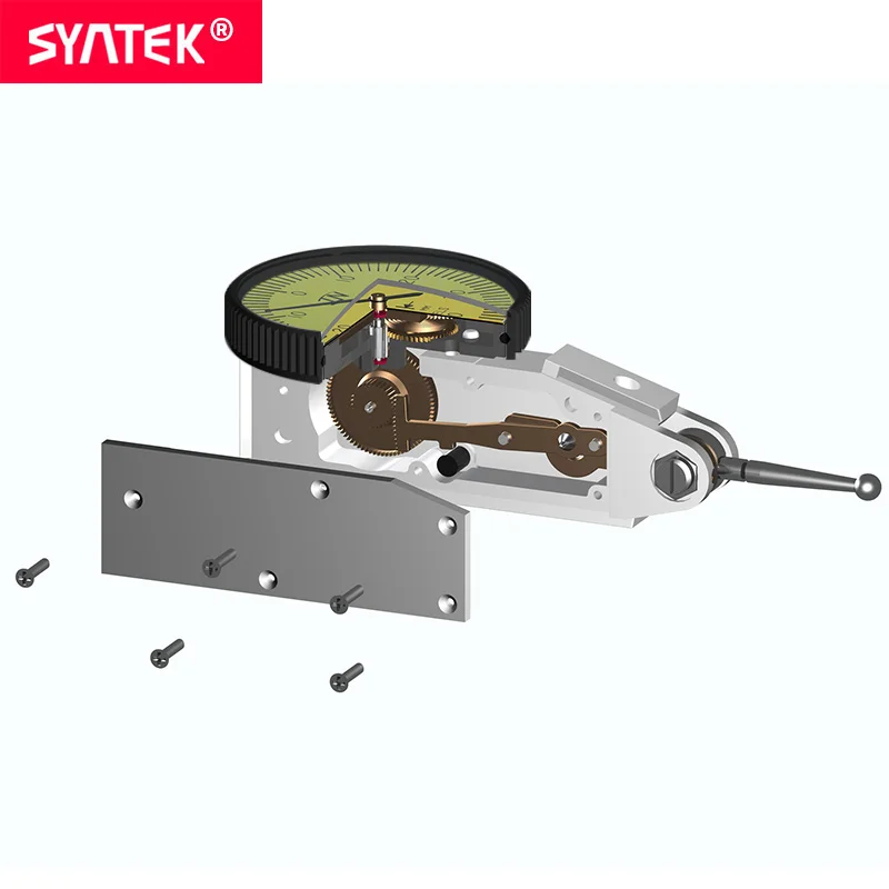 Syntek Dial Indicator 0-0,8 мм ударопрочный антимагнитный циферблат тестовый рычаг индикатор 0,01 мм Высокоточный циферблат Калибр Диаметр CE SGS