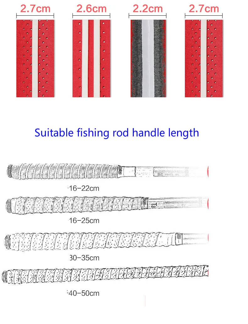 Термоусадочная трубка Ручка для рыболовной удочки 1 м Нескользящая Изоляционная трубка рукав для гольфа теннис бадминтон рыболовная палка аксессуары