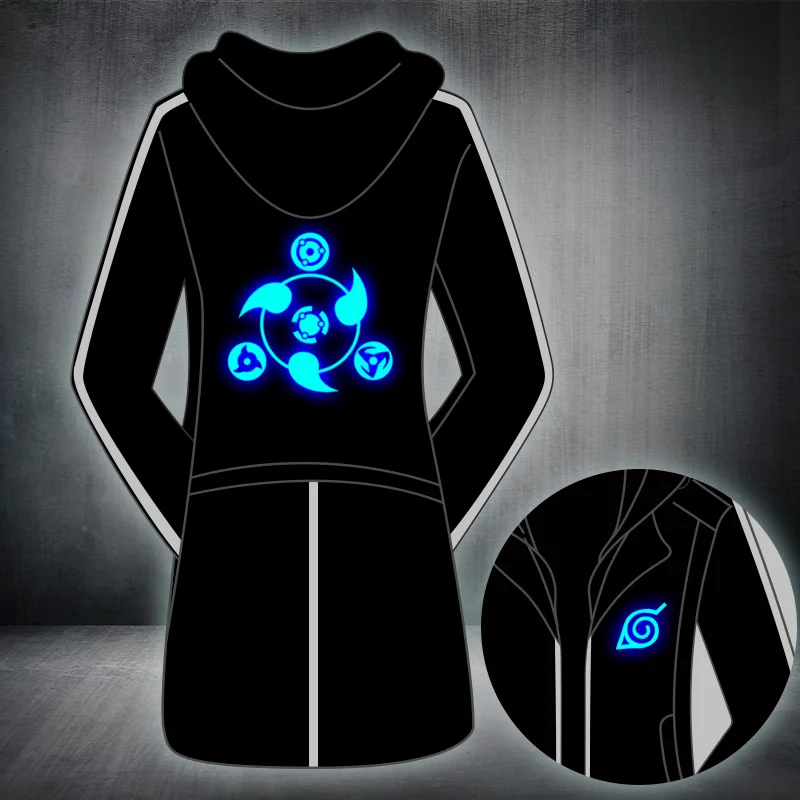 Spring Mens Naruto hooded Jackets Anime Uzumaki Cosplay Windbreaker