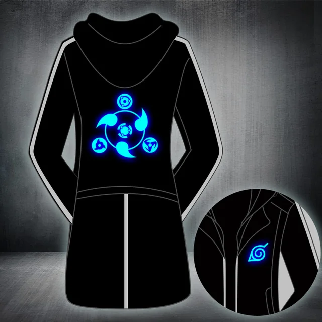 Spring Mens Naruto hooded Jackets Anime Uzumaki Cosplay Windbreaker