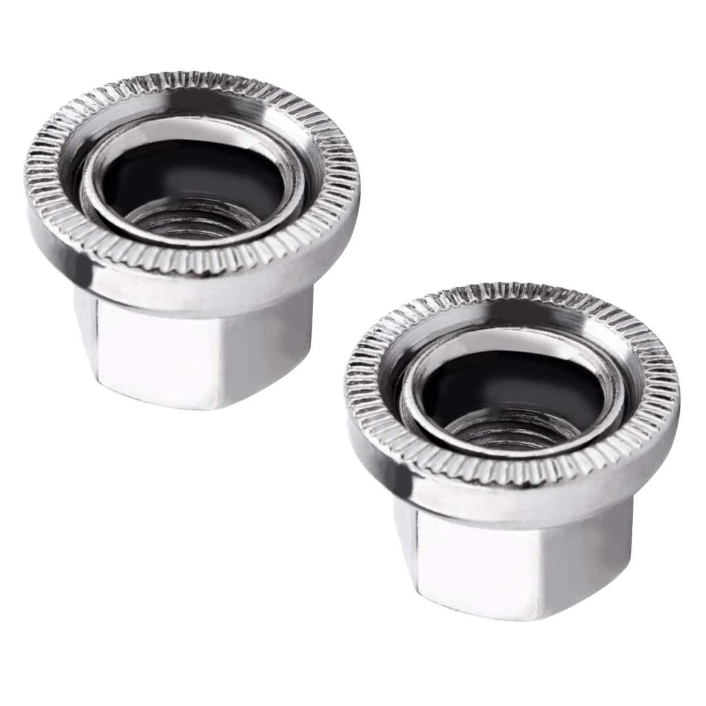 

High Strength Bicycle Bike Hub Screw Nut Bike Axle Screw MTB Flange Nut M10 Track Wheel Nuts Mountain Bicycle Parts Accessories