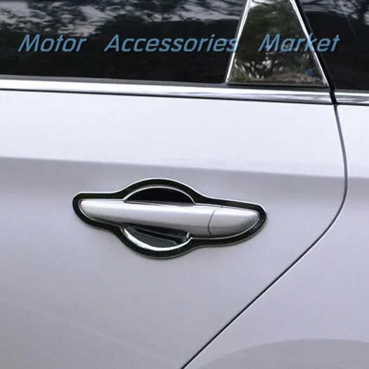 Новинка хромированная Ручка двери отделка чаши Стайлинг автомобиля для Hyundai Sonata