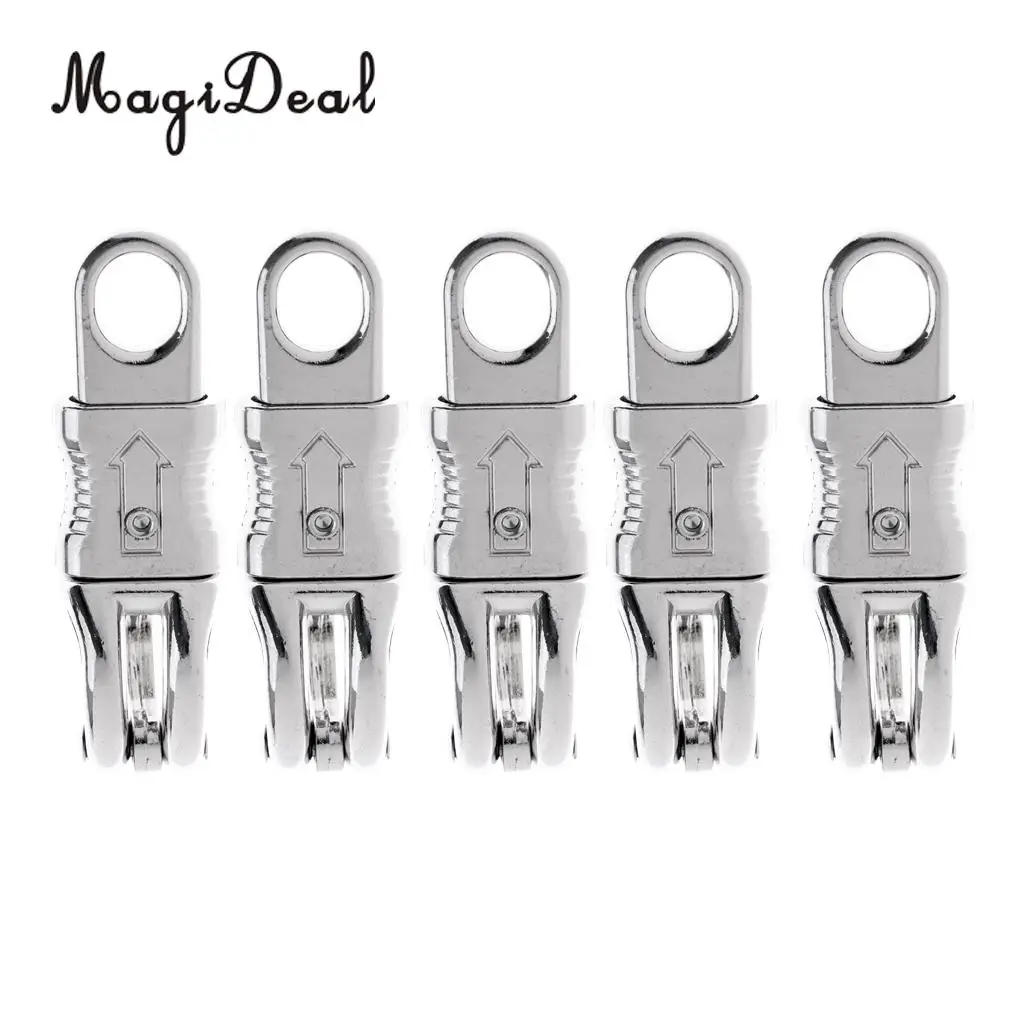 MagiDeal 5pcs Premium Quality 100mm Alloy Equestrian Panic Hook Quick Release Clip