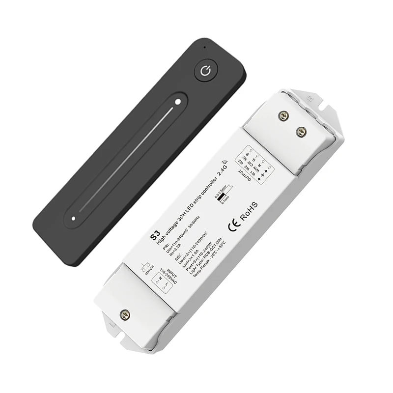 Новый контроллер диммера светодиодной ленты 220 В 2 4G RF беспроводной пульт