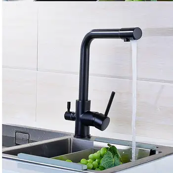 

Purifier Kitchen Faucet with Filtered Water 3 Way Water Filter Waterfilter Tap Cold and Hot Sink faucet