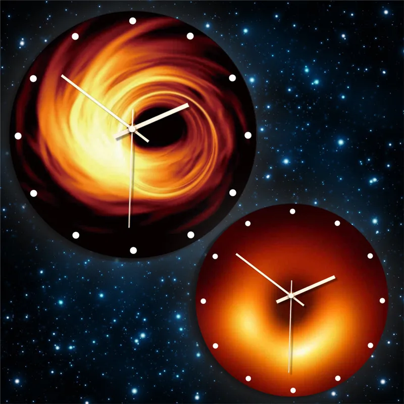 

Creative Black Hole Series Acrylic Wall Clock New Starry sky Home Clock wall hangings