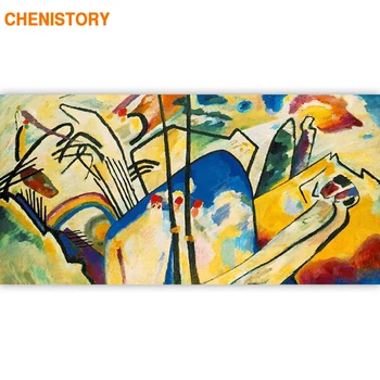 

CHENISTORY Frame Famous Picture DIY Painting By Numbers Abstract Acrylic Canvas Painting For Living Room Home Decoration 60x120