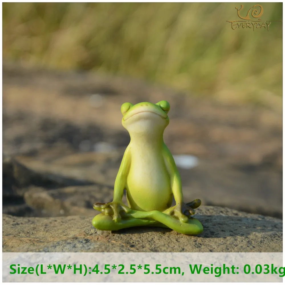 Everyday Collection Animal Frog Fairy Garden Figurines Miniature Landscape Home Decoration Accessories Birthday Gift Souvenirs miniature duck figurines miniature ornament miniature figurines
