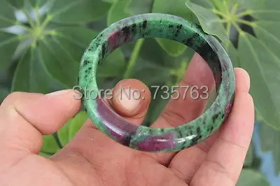 

xiuli 00542 RARE NATURAL PRETTY Epidote & ruby QUARTZ CRYSTAL BRACELET HEALING