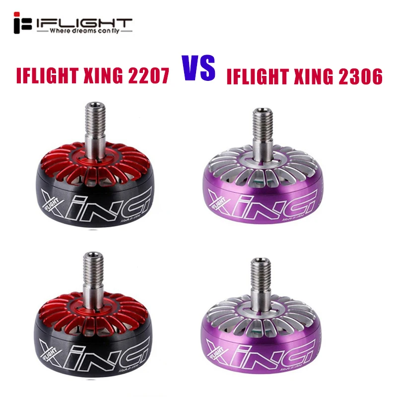 

2PCS iFlight XING 2306/2207 1700KV 1800KV 2450KV 2750KV Brushless Motor Rotor for RC Drone FPV Racing RC Models Spare Part Accs